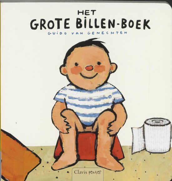 Cover van het boek 'Het grote billen-boek kartonboekje' van Guido van Genechten