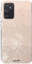 Casetastic Samsung Galaxy A72 (2021) 5G / Galaxy A72 (2021) 4G Hoesje - Softcover Hoesje met Design - Snake Coral Print
