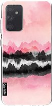 Casetastic Samsung Galaxy A72 (2021) 5G / Galaxy A72 (2021) 4G Hoesje - Softcover Hoesje met Design - Pink Mountains Print