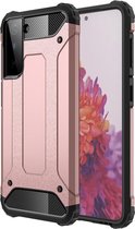 Armor Hybrid Back Cover - Samsung Galaxy S21 Plus Hoesje - Rose Gold