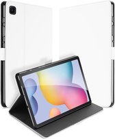 Bookcase Geschikt voor Samsung Galaxy Tab S6 Lite | S6 Lite (2022) Hoesje Wit met Standaardfunctie