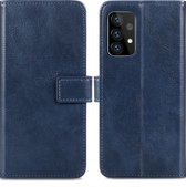 Coque Samsung Galaxy A52 (4G) / A52s / A52 (5G) avec porte-cartes - Bookcase iMoshion Luxe - Bleu foncé