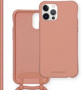 iMoshion Color Backcover met afneembaar koord iPhone 12, iPhone 12 Pro hoesje - Peach