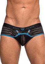 Clip Mini Short - Black - Maat S - Lingerie For Him - black - Discreet verpakt en bezorgd