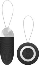 Ethan - Rechargeable Remote Control Vibrating Egg - Black - Eggs - black - Discreet verpakt en bezorgd