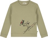 Lange mouwen T-shirt met Skiënde Teckel print