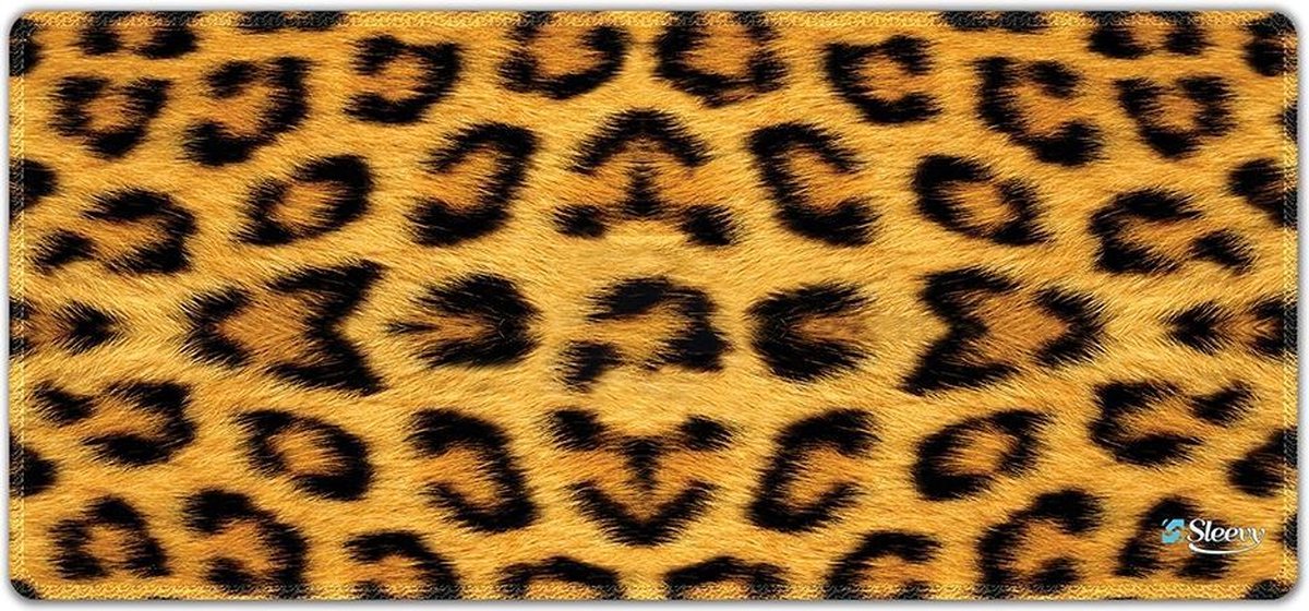 Muismat xxl luipaard print 90 x 40 cm - Sleevy - mousepad - Collectie 100+ designs