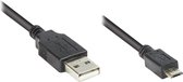 Alcasa 2510-MB001 USB-kabel 0,15 m USB 2.0 USB A Micro-USB B Zwart