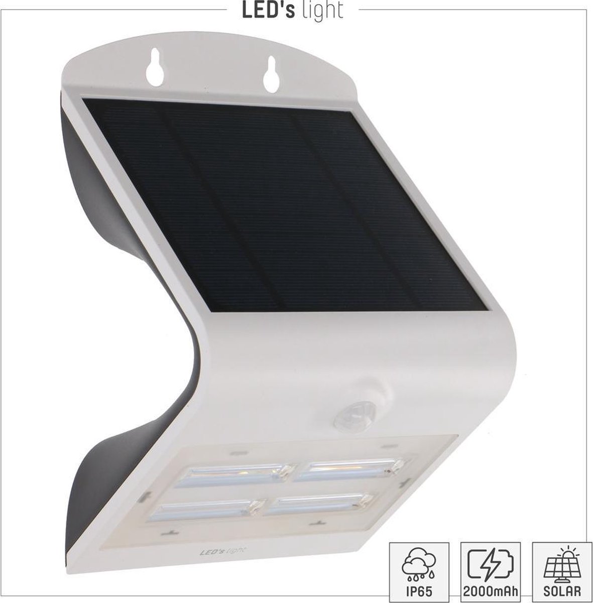 LED's Light Solar buitenlamp 400 Lumen met sensor | bol.com