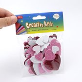 glitter stickers - stickers hartjes - knutselspullen - creatief - scrapbook - stickers kinderen - Valentijn