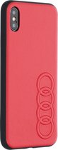 Rood hoesje Audi TT Serie iPhone Xs Max - Backcover