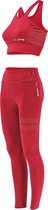 Sportlegging Red with white  M