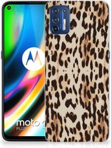 TPU Silicone Hoesje Motorola Moto G9 Plus Telefoonhoesje Leopard