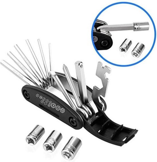 Makes Easy Fiets Inbus Multi Tool 16 Delig Racefiets en MTB