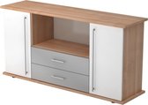 Kapa SB | Dressoir | met deuren + laden Pruim / Wit