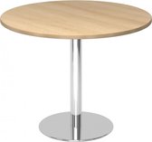 hjh OFFICE PRO Bistro F100R C - Systeem conferentietafel Eik / chroom