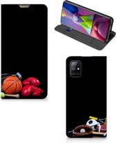 Bookcover Ontwerpen Geschikt voor Samsung Galaxy M51 Smart Cover Voetbal, Tennis, Boxing…