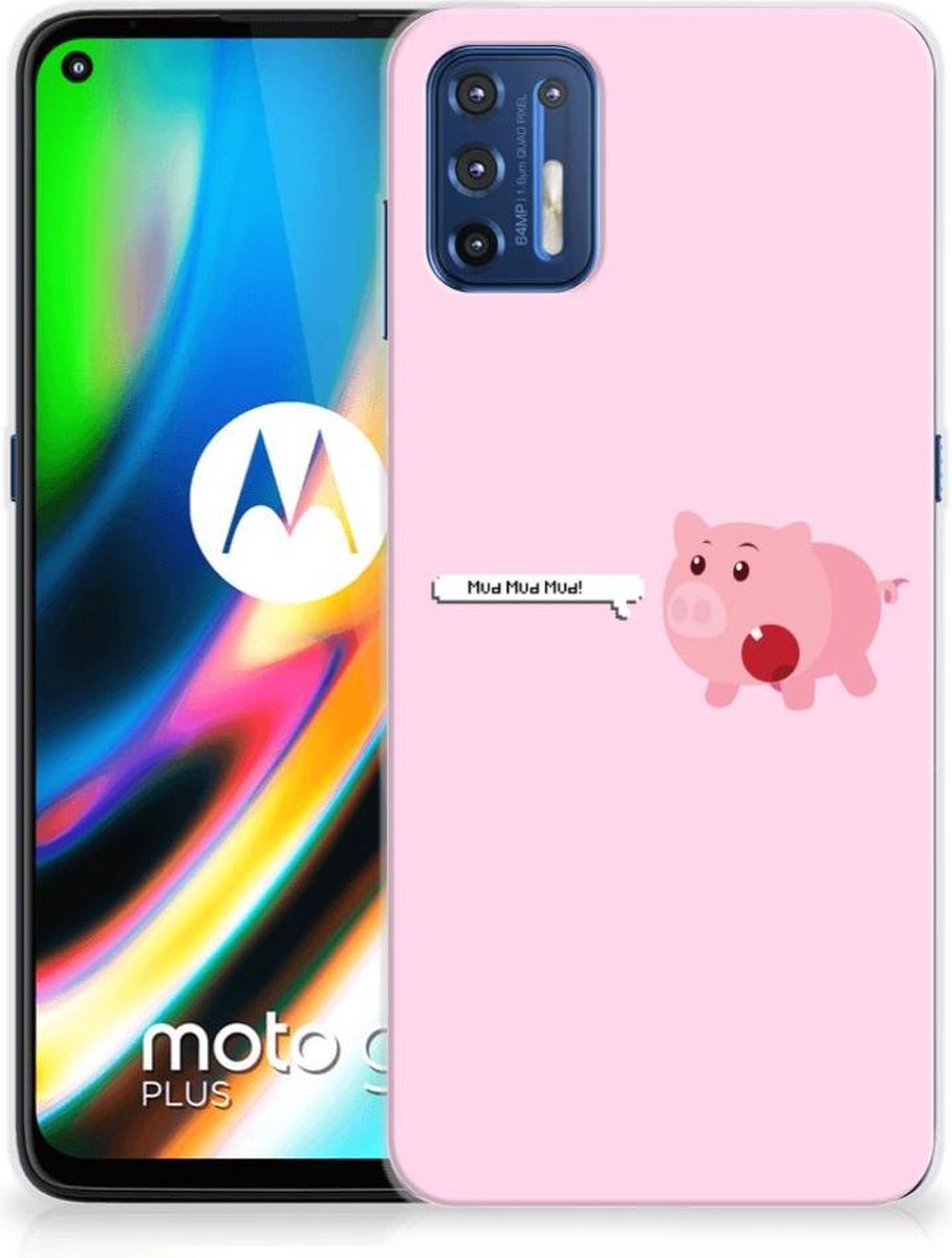 Motorola Moto G9 Plus Telefoonhoesje met Naam Pig Mud