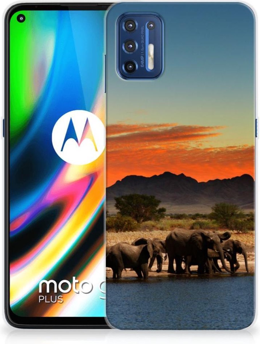 Motorola Moto G9 Plus TPU Hoesje Olifanten