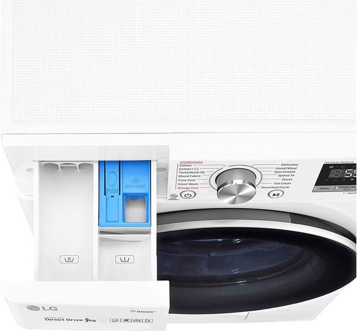 LG F4WV909P2E machine à laver Charge avant 9 kg 1400 tr/min A Blanc