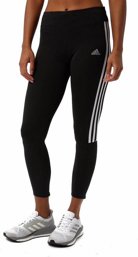 Adidas 3-Stripes Sportlegging - Mid Rise - 7/8 - Zwart - Dames - Maat XS |  bol