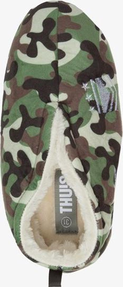 Thu!s kinder pantoffels camouflage - Groen - Maat 30 | bol.com