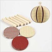 Design ornamenten, d: 8,5 cm,  180 gr, , 6stuks