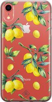 iPhone XR transparant hoesje - Lemons | Apple iPhone XR case | TPU backcover transparant