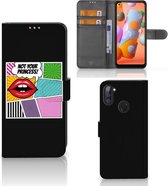 Telefoonhoesje Geschikt voor Samsung Galaxy M11 | A11 Bookcase Popart Princess