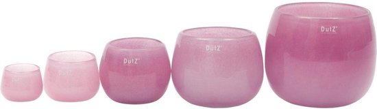 Dutz - design vaas - Pot jade fuchsia - glas-  mondgeblazen - H 14 cm