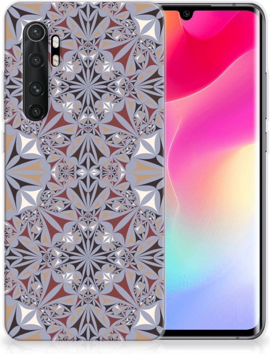 Xiaomi Mi Note 10 Lite TPU Siliconen Hoesje Flower Tiles