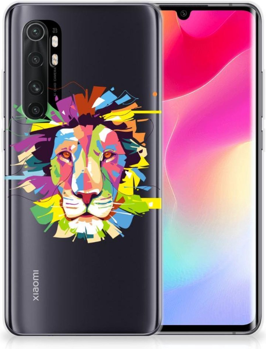 Xiaomi Mi Note 10 Lite Telefoonhoesje met Naam Lion Color