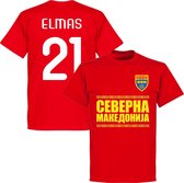 Noord Macedonië Elmas Team T-Shirt - Rood - 4XL