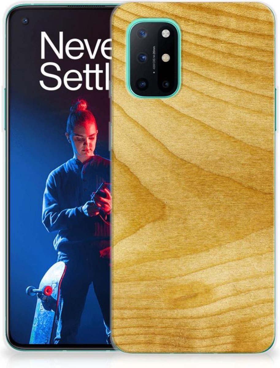 OnePlus 8T Bumper Hoesje Licht Hout