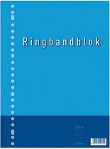 Kangaro K-5544-RB-NTRL Ringbandblok A4 Lijn 23R 60grs 80 Blad
