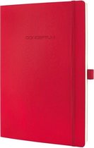 Sigel SI-CO315 Notitieboek Conceptum Pure Softcover A4 Rood Gelinieerd