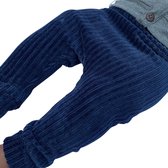 tinymoon Unisex Broek Rib – model drop crotch – Donkerblauw – Maat 122/128