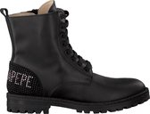 Patrizia Pepe Pj560 Veterboots - Laarzen Met Veters - Meisjes - Zwart - Maat 35