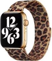 Milanese band - leopard - Geschikt voor Apple Watch