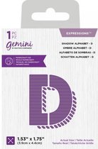 Gemini Expressions snijmal - Shadow Alphabet D