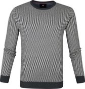 Suitable Katoen Zach Pullover Grijs Print - maat XL