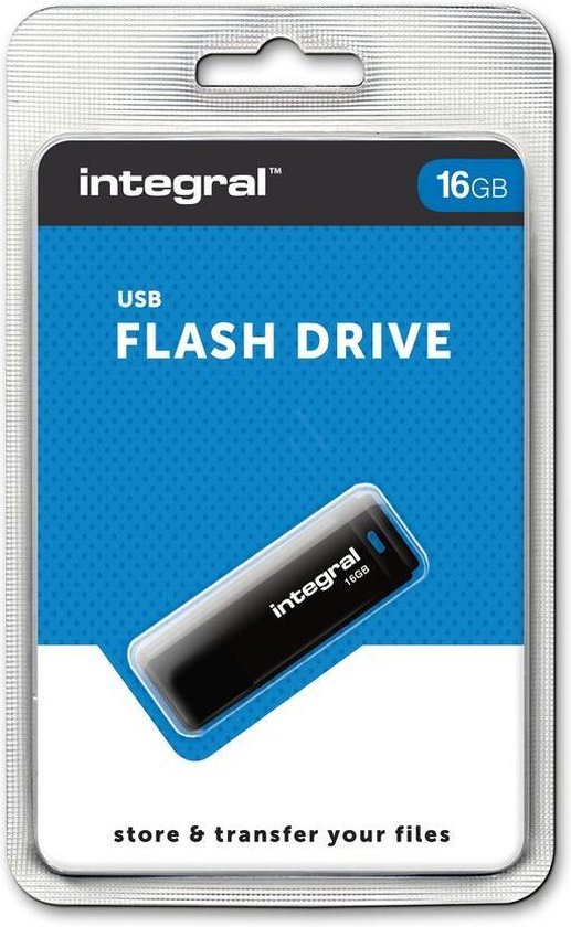 Integral clé USB 3.0, 16 Go, noir sur