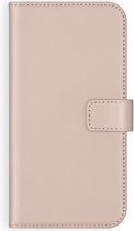 Selencia Hoesje Geschikt voor Samsung Galaxy S21 Hoesje Met Pasjeshouder - Selencia Echt Lederen Bookcase - Roze