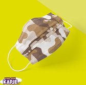 Leger Mondkapje  | Wegwerp  | mondkapjes | Wegwerp | Leger | Camouflage | bruin | leger mondkapje