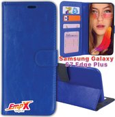 EmpX Telefoonhoesje - Book Case - Geschikt Voor Samsung Galaxy S7 Edge Plus - Blauw