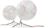 globe Nodo 30cm diameter met verlichting wit / rood NR-0331NONO-GB