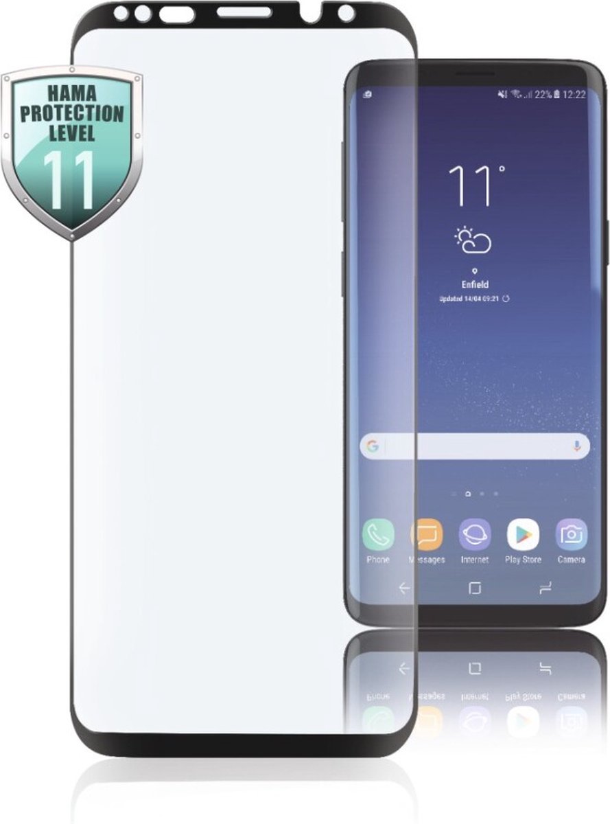 Hama 3D-full-screen-beschermglas Voor Samsung Galaxy S8 Zwart