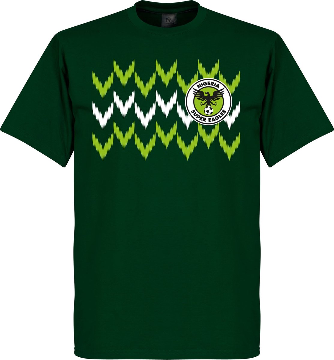 1113x1200.jpg Nigeria 2018 Pattern T-Shirt - Donker Groen - S - Afbeelding 1