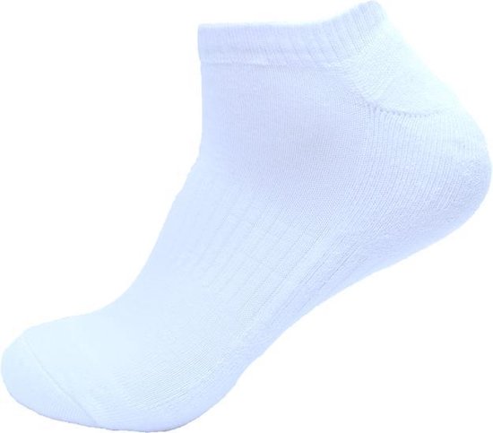 6 Paires de chaussettes baskets Donex - Mixte - éponge - blanc 39-42