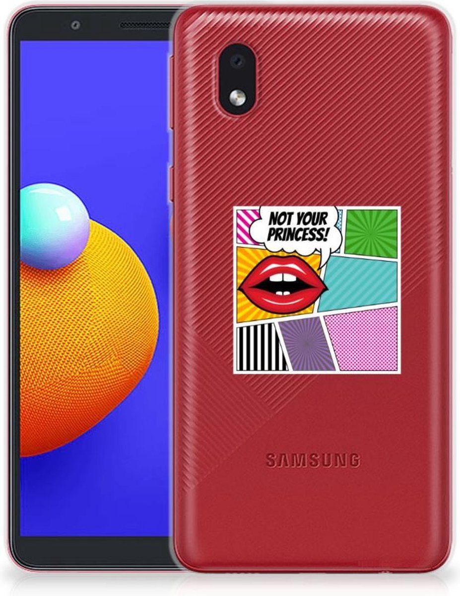 TPU Hoesje voor Samsung Galaxy A01 Core Silicone Back Cover Popart Princess